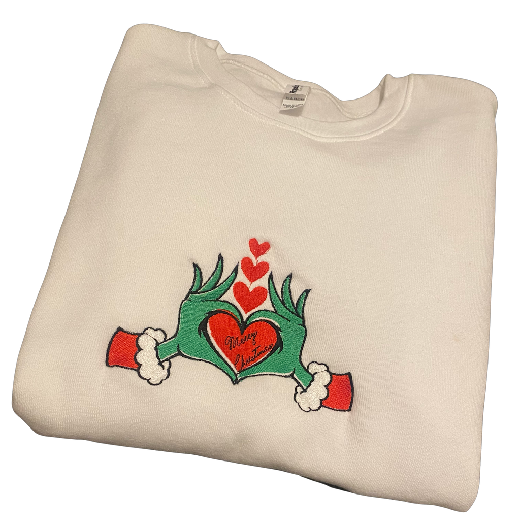 Grinch Heart Sweatshirt