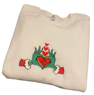 Grinch Heart Sweatshirt